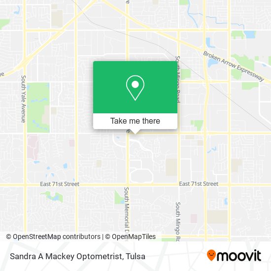 Sandra A Mackey Optometrist map