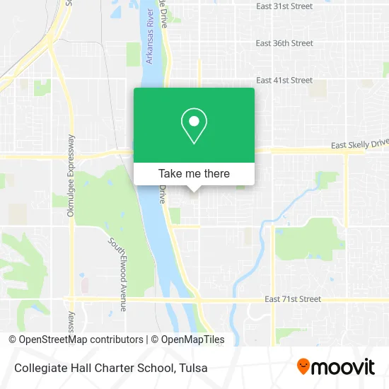 Collegiate Hall Charter School map