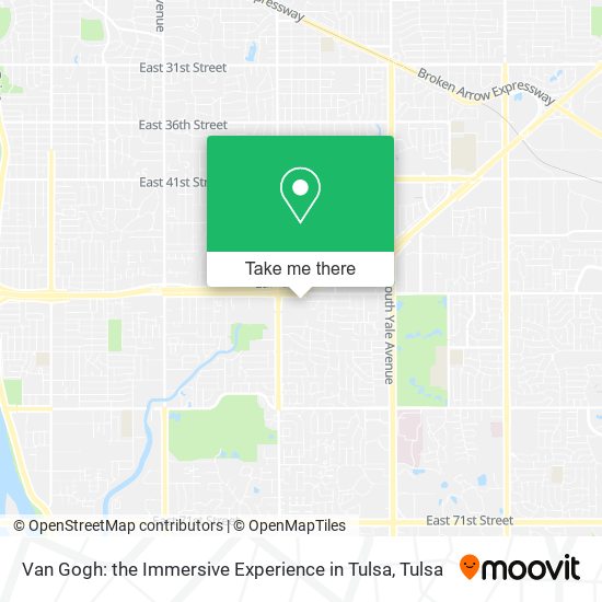 Van Gogh: the Immersive Experience in Tulsa map