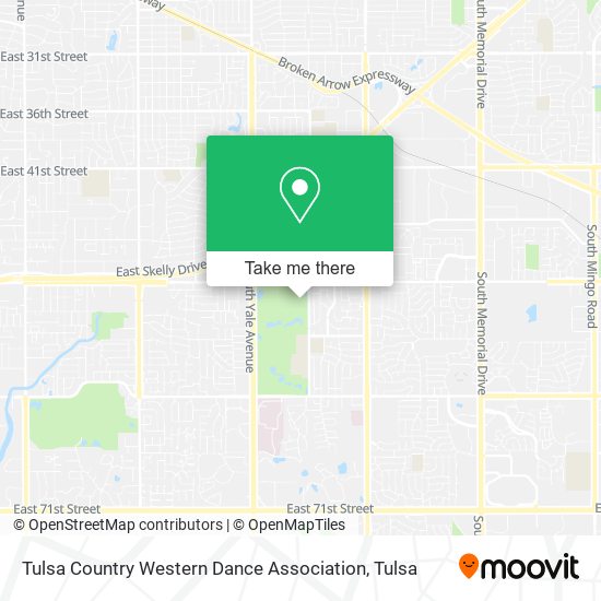 Mapa de Tulsa Country Western Dance Association