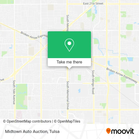 Midtown Auto Auction map