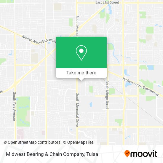 Midwest Bearing & Chain Company map