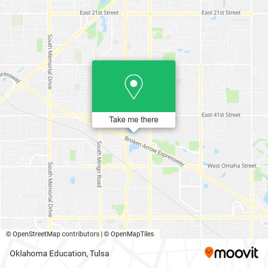 Mapa de Oklahoma Education