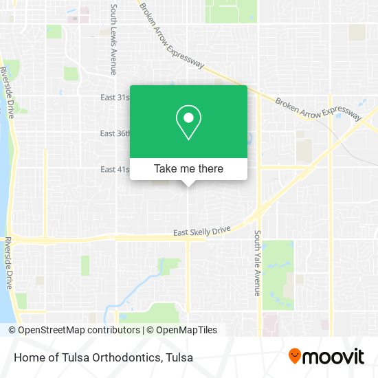 Home of Tulsa Orthodontics map