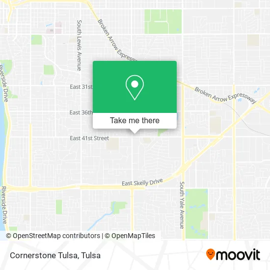 Cornerstone Tulsa map