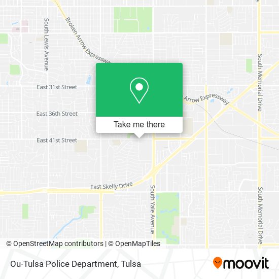 Ou-Tulsa Police Department map