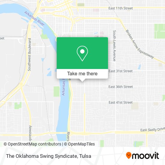 The Oklahoma Swing Syndicate map