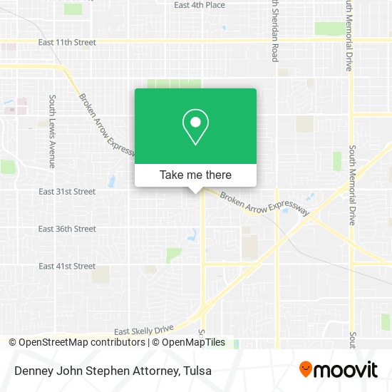 Denney John Stephen Attorney map