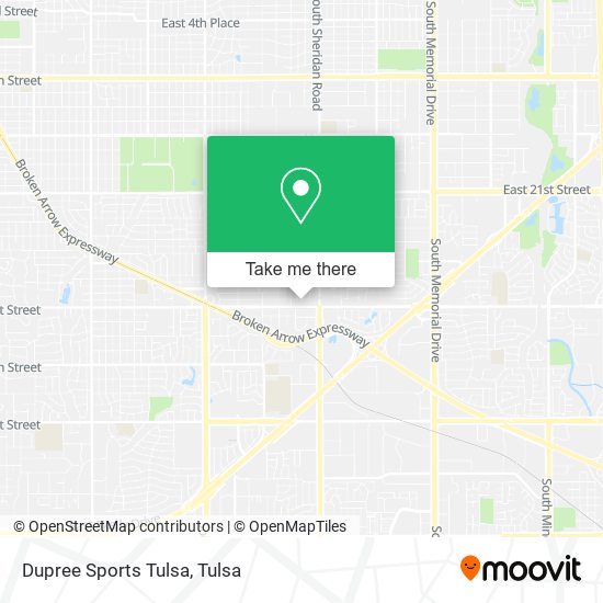 Dupree Sports Tulsa map