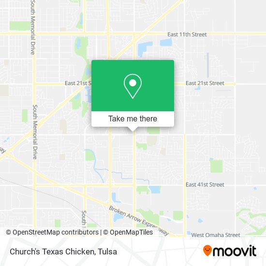 Church's Texas Chicken map