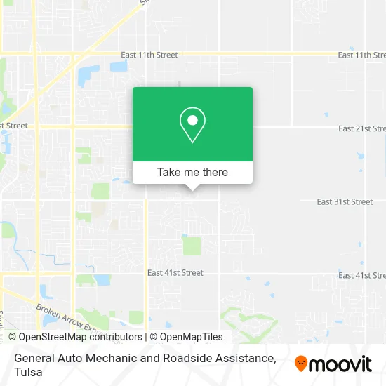 General Auto Mechanic and Roadside Assistance map