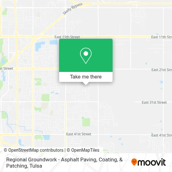 Regional Groundwork - Asphalt Paving, Coating, & Patching map