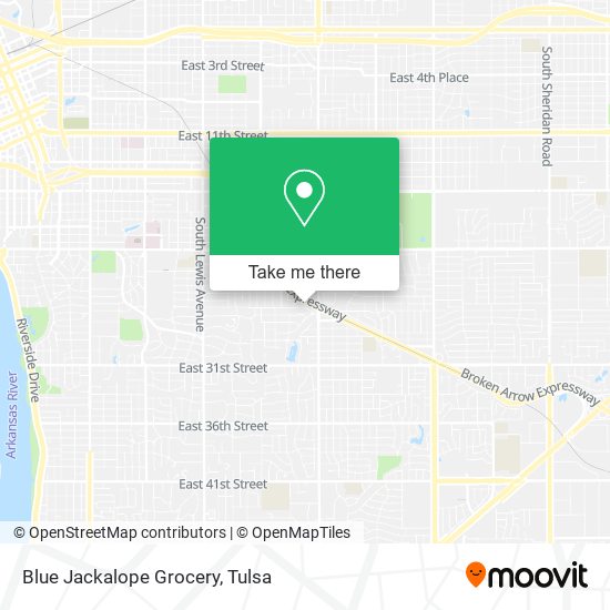 Mapa de Blue Jackalope Grocery