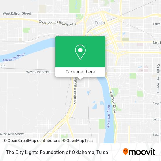 The City Lights Foundation of Oklahoma map