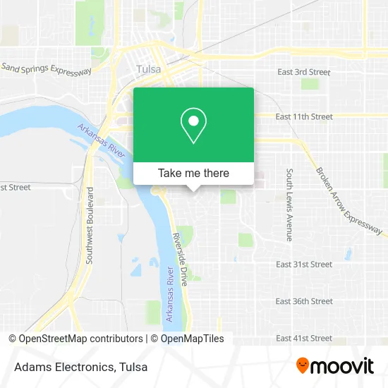 Adams Electronics map