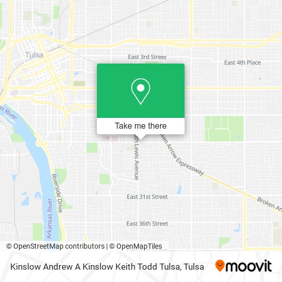 Kinslow Andrew A Kinslow Keith Todd Tulsa map