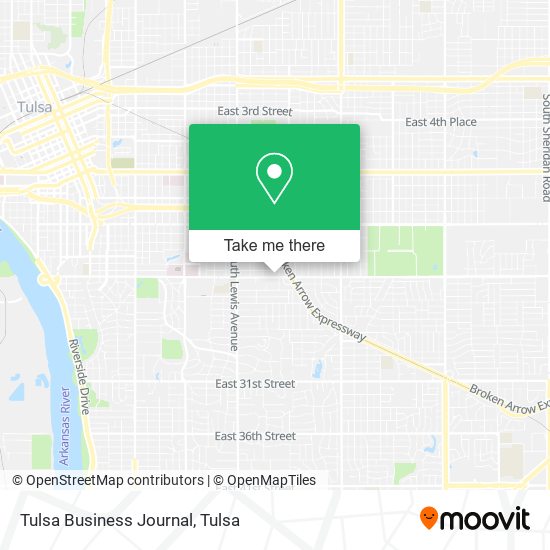 Tulsa Business Journal map