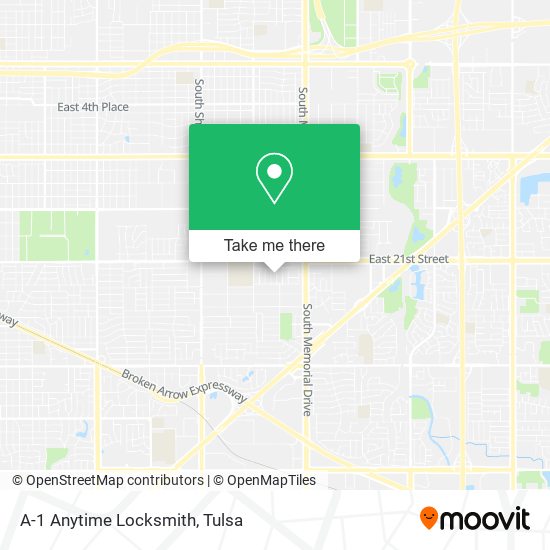 A-1 Anytime Locksmith map