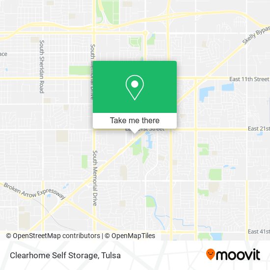 Clearhome Self Storage map