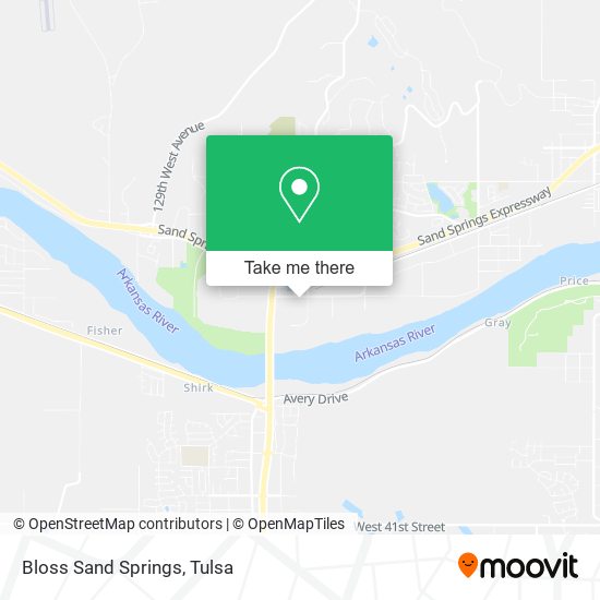 Bloss Sand Springs map