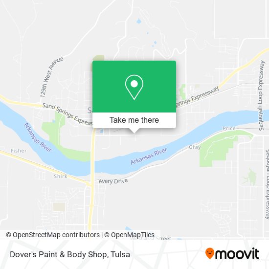 Mapa de Dover's Paint & Body Shop