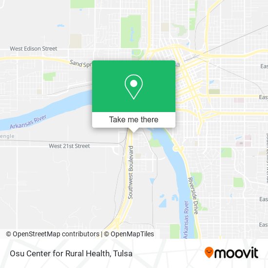 Osu Center for Rural Health map