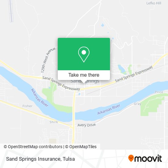 Sand Springs Insurance map