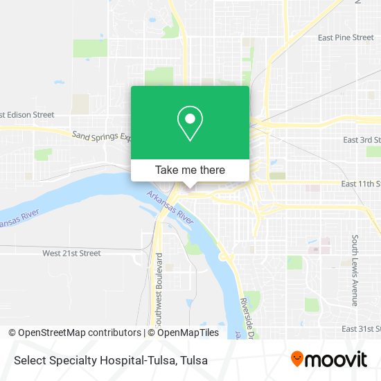 Select Specialty Hospital-Tulsa map