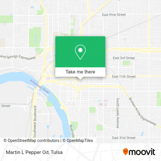 Martin L Pepper Od map