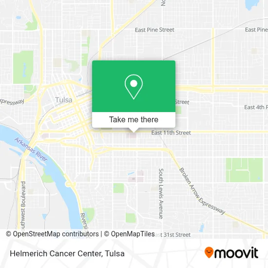 Helmerich Cancer Center map