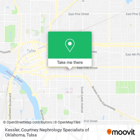 Mapa de Kessler, Courtney Nephrology Specialists of Oklahoma
