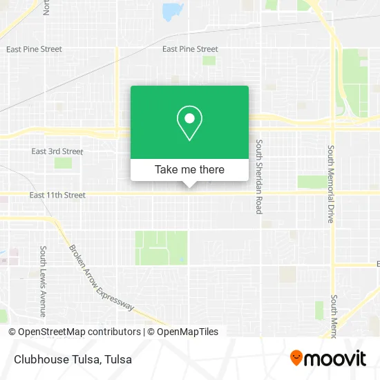 Clubhouse Tulsa map