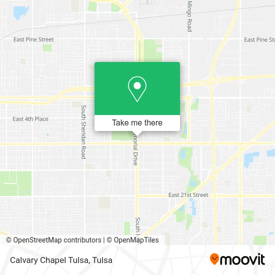 Calvary Chapel Tulsa map