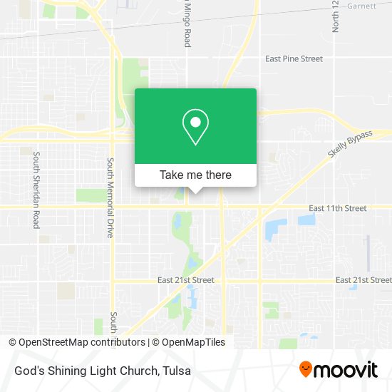 God's Shining Light Church map