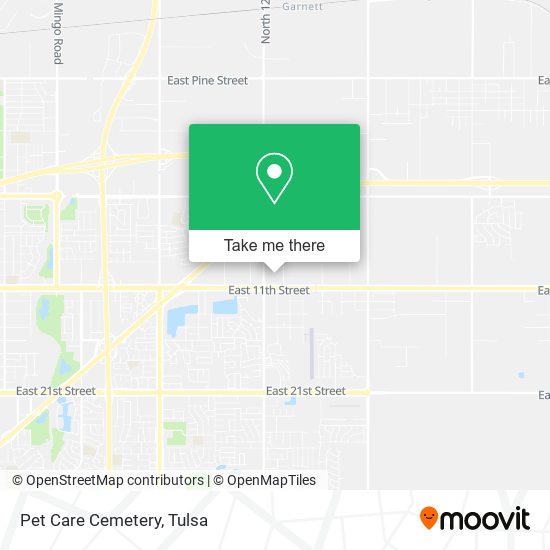 Pet Care Cemetery map