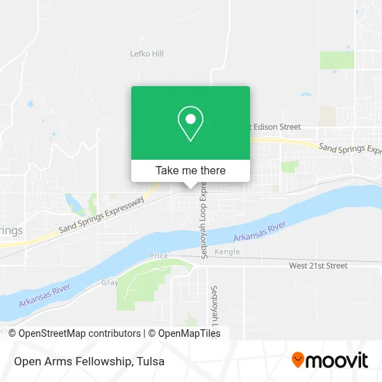 Open Arms Fellowship map