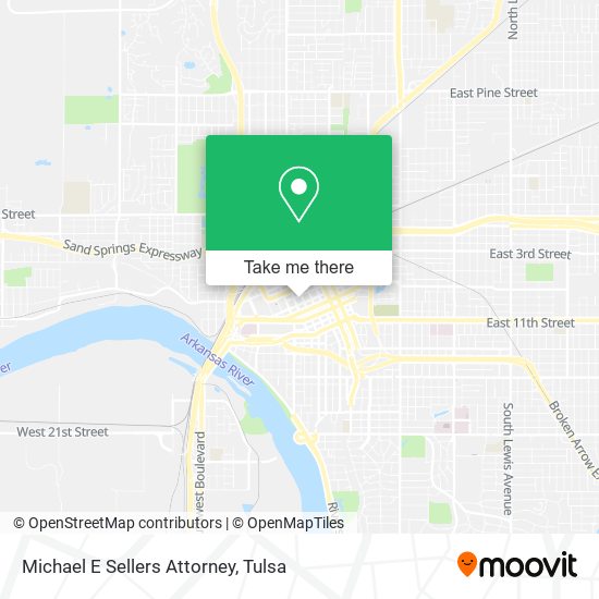 Michael E Sellers Attorney map