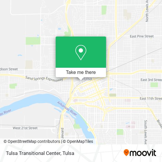 Mapa de Tulsa Transitional Center