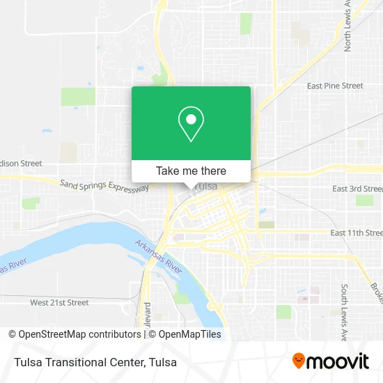Tulsa Transitional Center map
