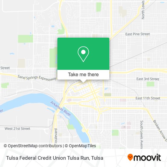 Tulsa Federal Credit Union Tulsa Run map