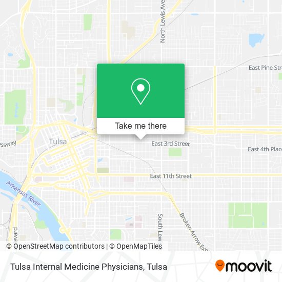 Tulsa Internal Medicine Physicians map