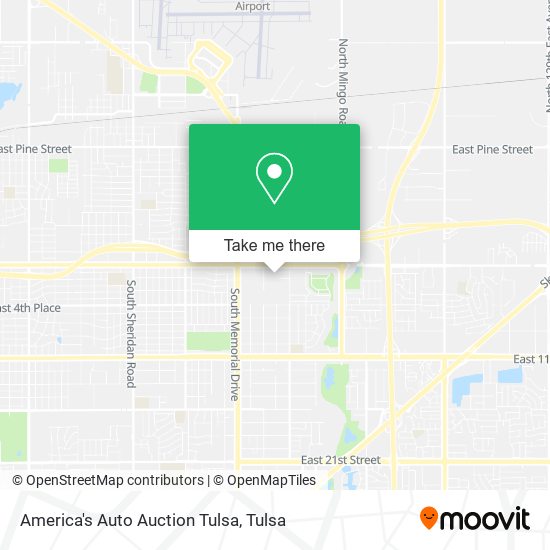 Mapa de America's Auto Auction Tulsa