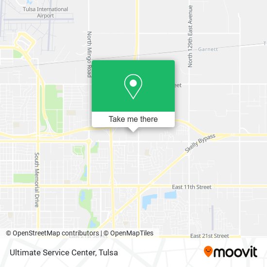 Ultimate Service Center map