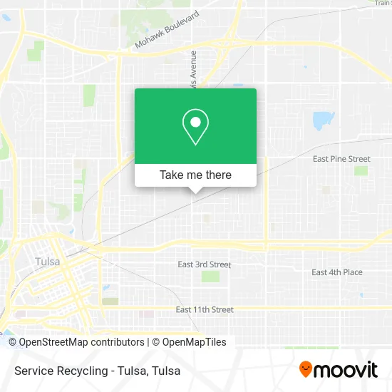 Service Recycling - Tulsa map