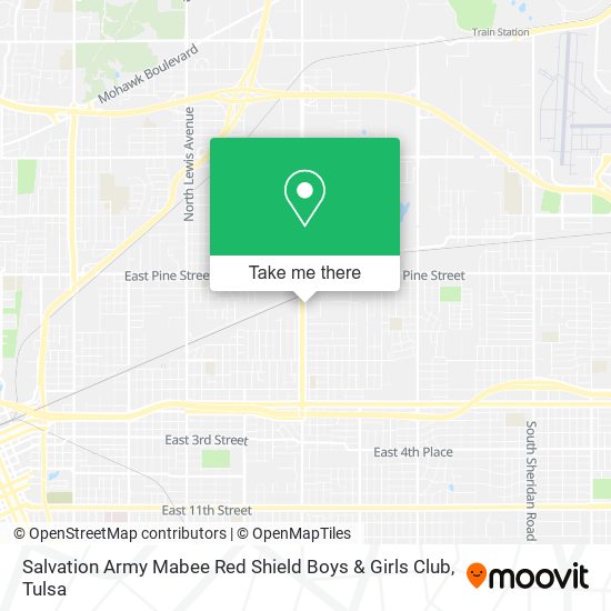 Mapa de Salvation Army Mabee Red Shield Boys & Girls Club