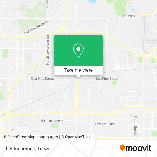 L A Insurance map