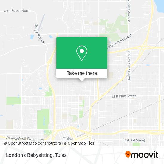Mapa de London's Babysitting