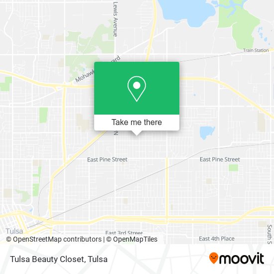 Tulsa Beauty Closet map