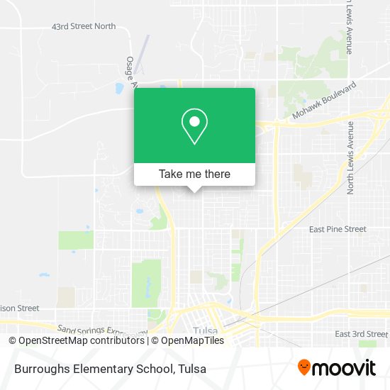 Mapa de Burroughs Elementary School