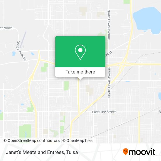 Janet's Meats and Entrees map